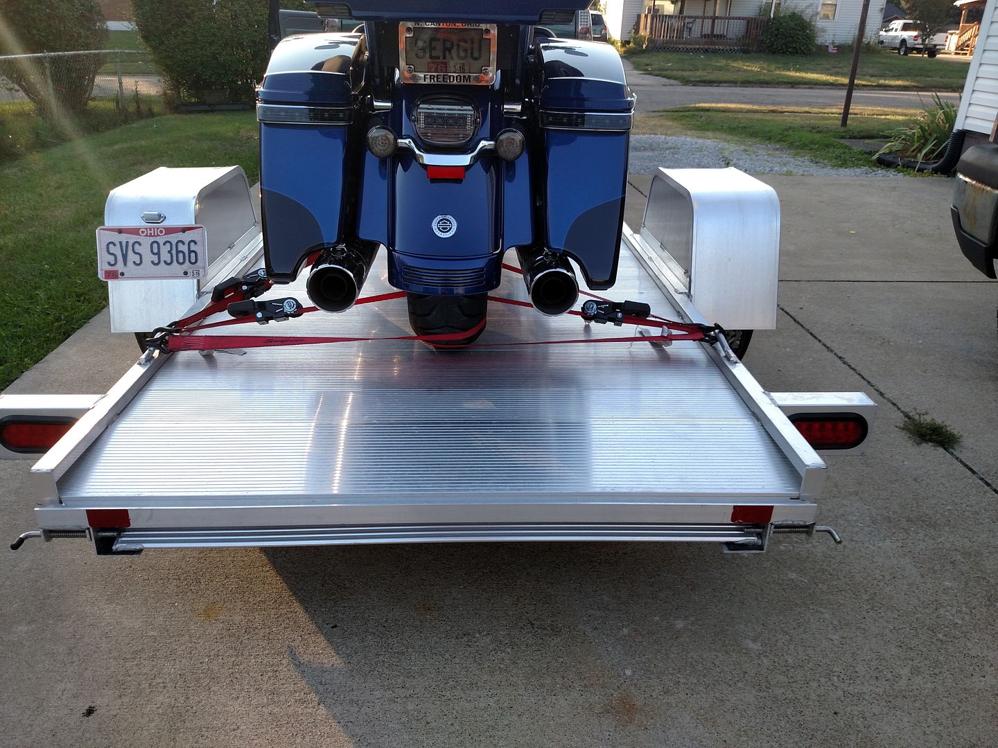 Strapping Down My Roadglide for Travel Road Glide